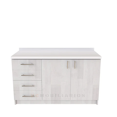 Mueble meson con cubierta de cuarzo de 140 cm / M1-1420 / Legno