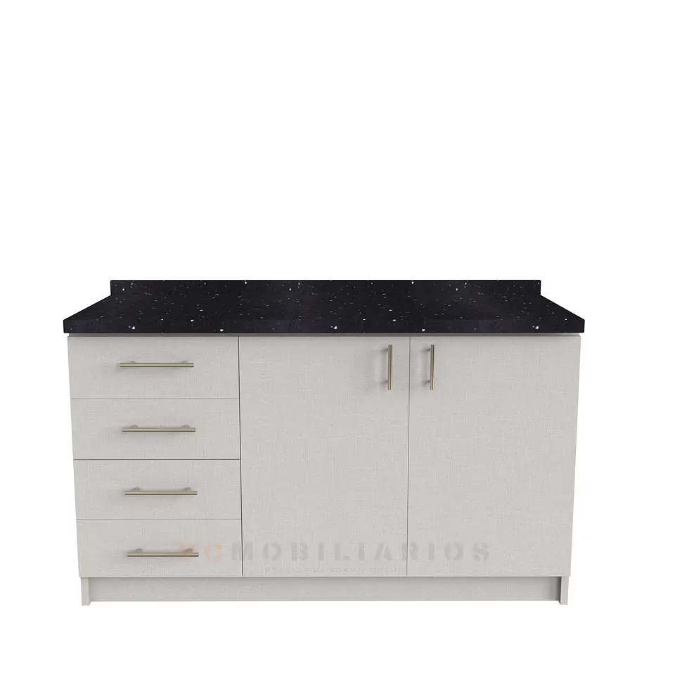 Mueble meson con cubierta de cuarzo de 140 cm / M1-1450 / Giorno 1
