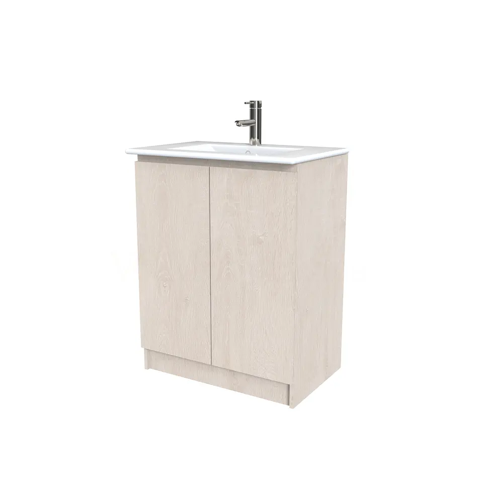 Mueble vanitorio al piso  de 60  cm con cubierta de loza M0-601  / Provenzal 1