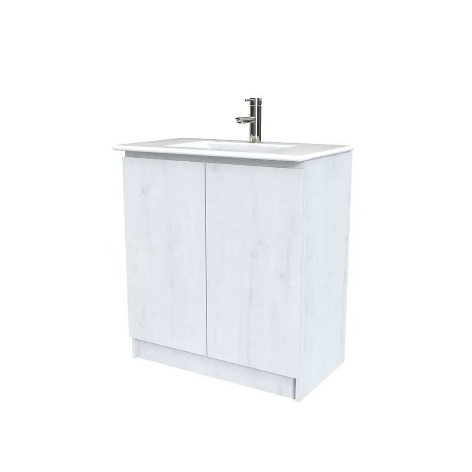 Mueble vanitorio al piso  de 70  cm con cubierta de loza M0-701  / Alaska 1