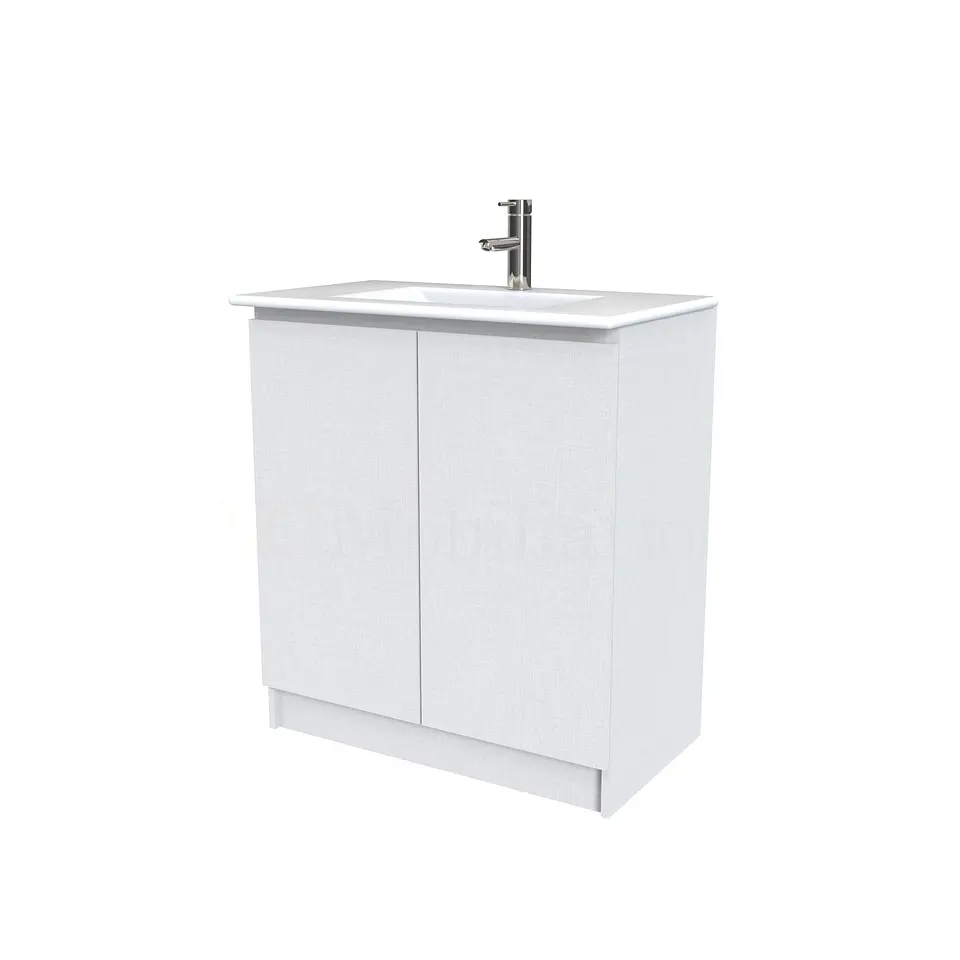 Mueble vanitorio al piso  de 80  cm con cubierta de loza M0-801  / Giorno 1