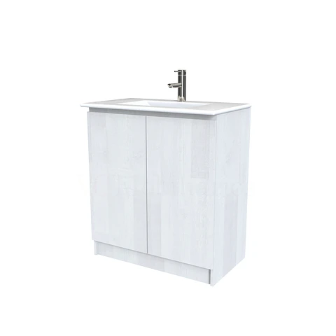 Mueble vanitorio al piso  de 90  cm con cubierta de loza M0-901  / Legno
