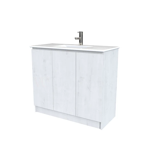 Mueble vanitorio al piso  de 120  cm con cubierta de loza M0-1201  / Alaska