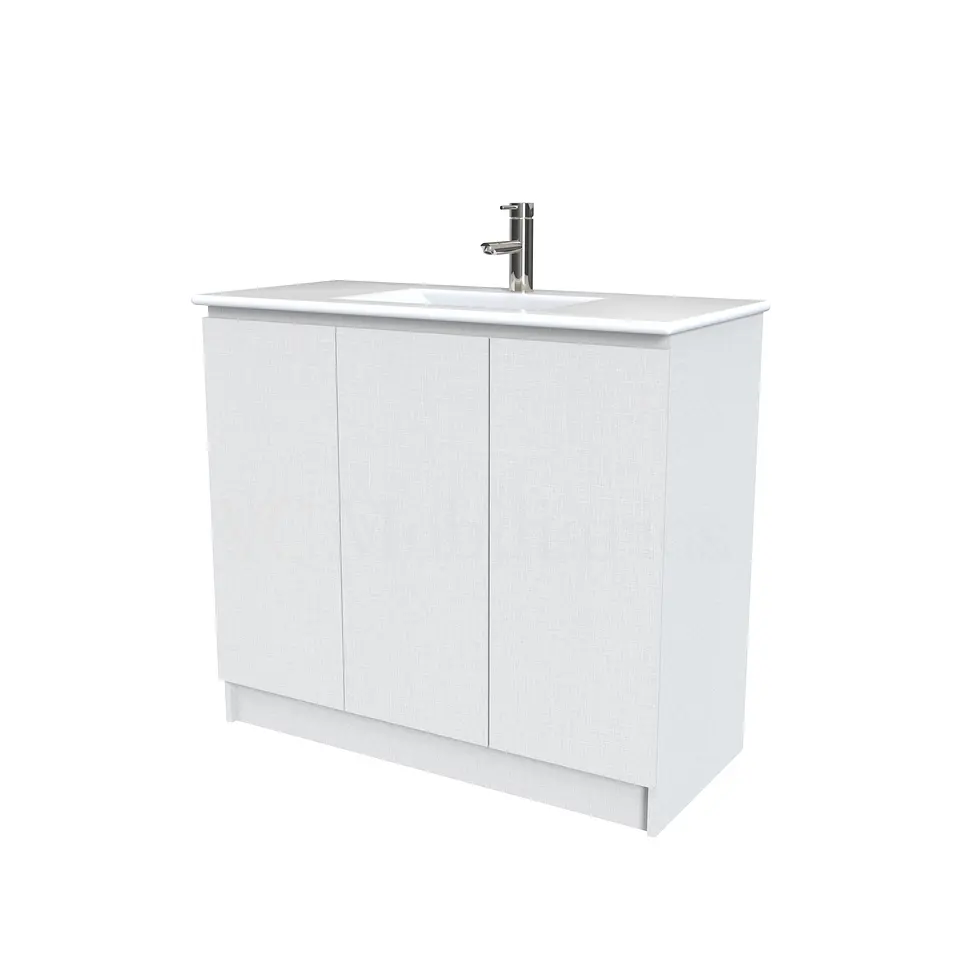 Mueble vanitorio al piso  de 120  cm con cubierta de loza M0-1201  / Giorno 1