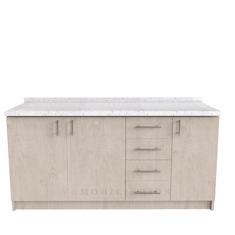 Mueble meson con cubierta de cuarzo de 170 cm / M1-1740 / Provenzal