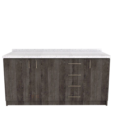 Mueble meson con cubierta de cuarzo de 170 cm / M1-1740 / Expresso