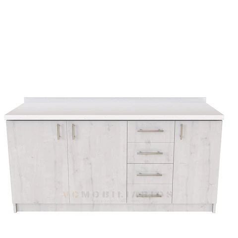 Mueble meson con cubierta de cuarzo de 170 cm / M1-1720 / Alaska