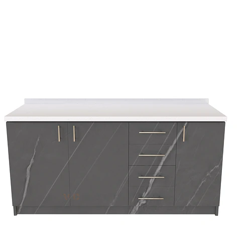 Mueble meson con cubierta de cuarzo de 170 cm / M1-1720 / Vizcaya
