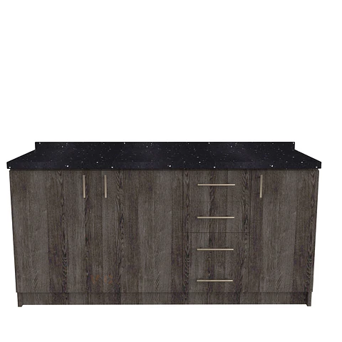 Mueble meson con cubierta de cuarzo de 170 cm / M1-1750 / Expresso