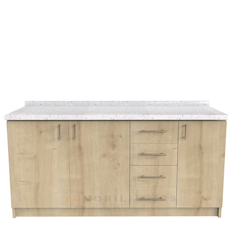 Mueble tipo mesón de 180 cm / M1-1840-MS  / Rustico