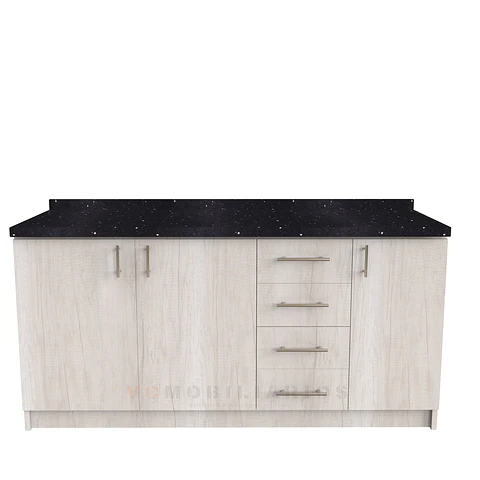 Mueble tipo mesón de 180 cm / M1-1850-MS  / Toscana