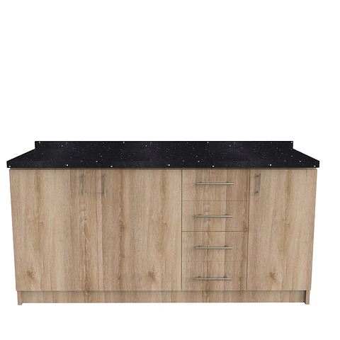 Mueble tipo mesón de 180 cm / M1-1850-MS  / Cava
