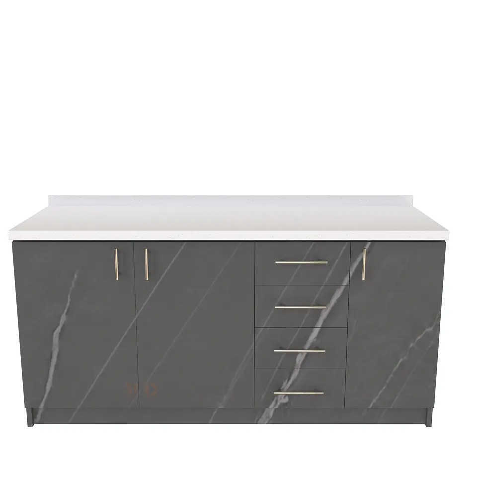 Mueble meson con cubierta de cuarzo de 190 cm / M1-1920 / Vizcaya 1