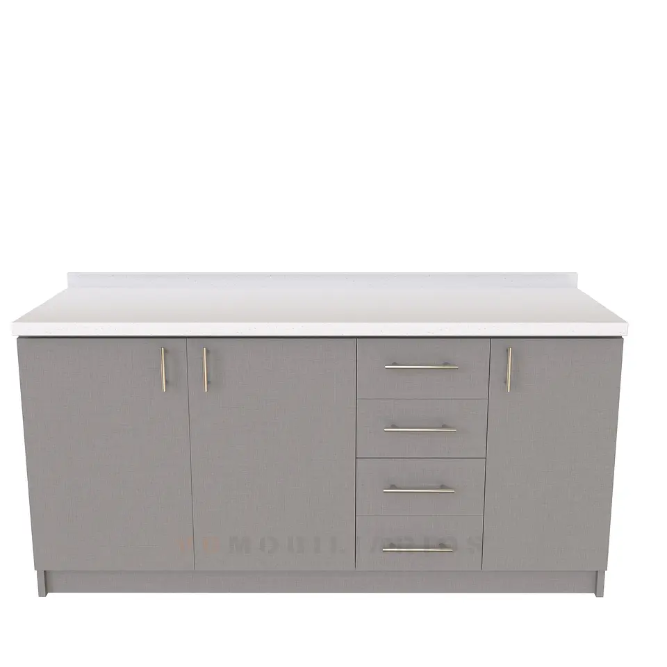 Mueble meson con cubierta de cuarzo de 190 cm / M1-1920 / Notte 1