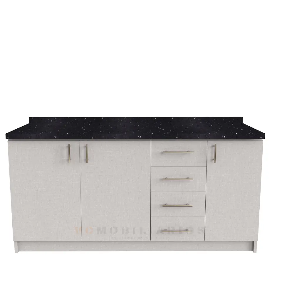 Mueble meson con cubierta de cuarzo de 190 cm / M1-1950 / Giorno 1