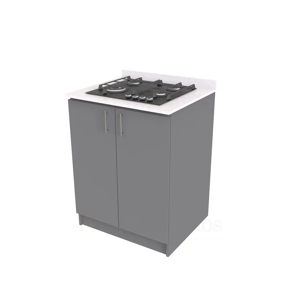 Mueble meson con cubierta de cuarzo de 70 cm / ME1-730 / Carbon 1