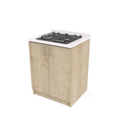 Mueble meson con cubierta de cuarzo de 70 cm / ME1-730 / Rustico