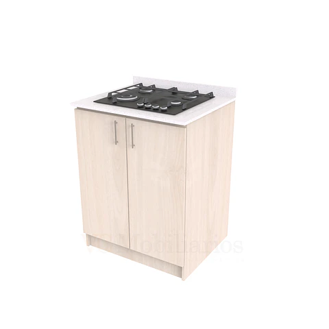 Mueble meson con cubierta de cuarzo de 70 cm / ME1-730 / Nougat