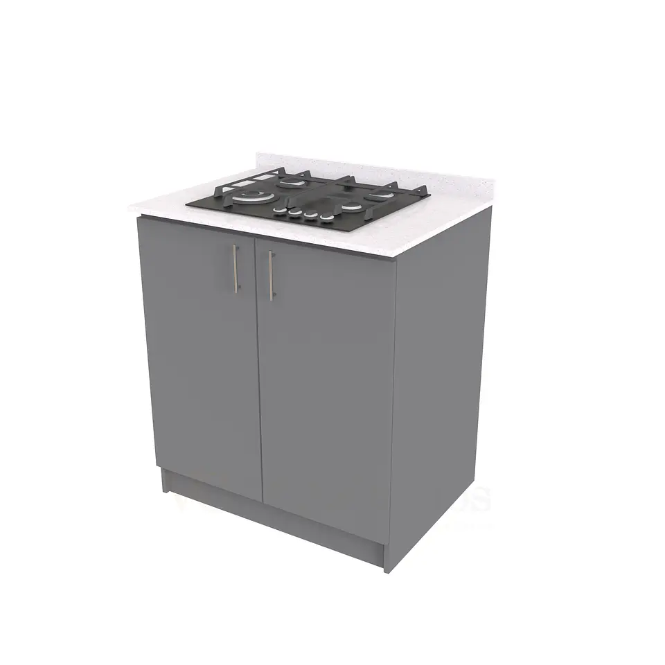 Mueble meson con cubierta de cuarzo de 80 cm / ME1-830 / Carbon 1