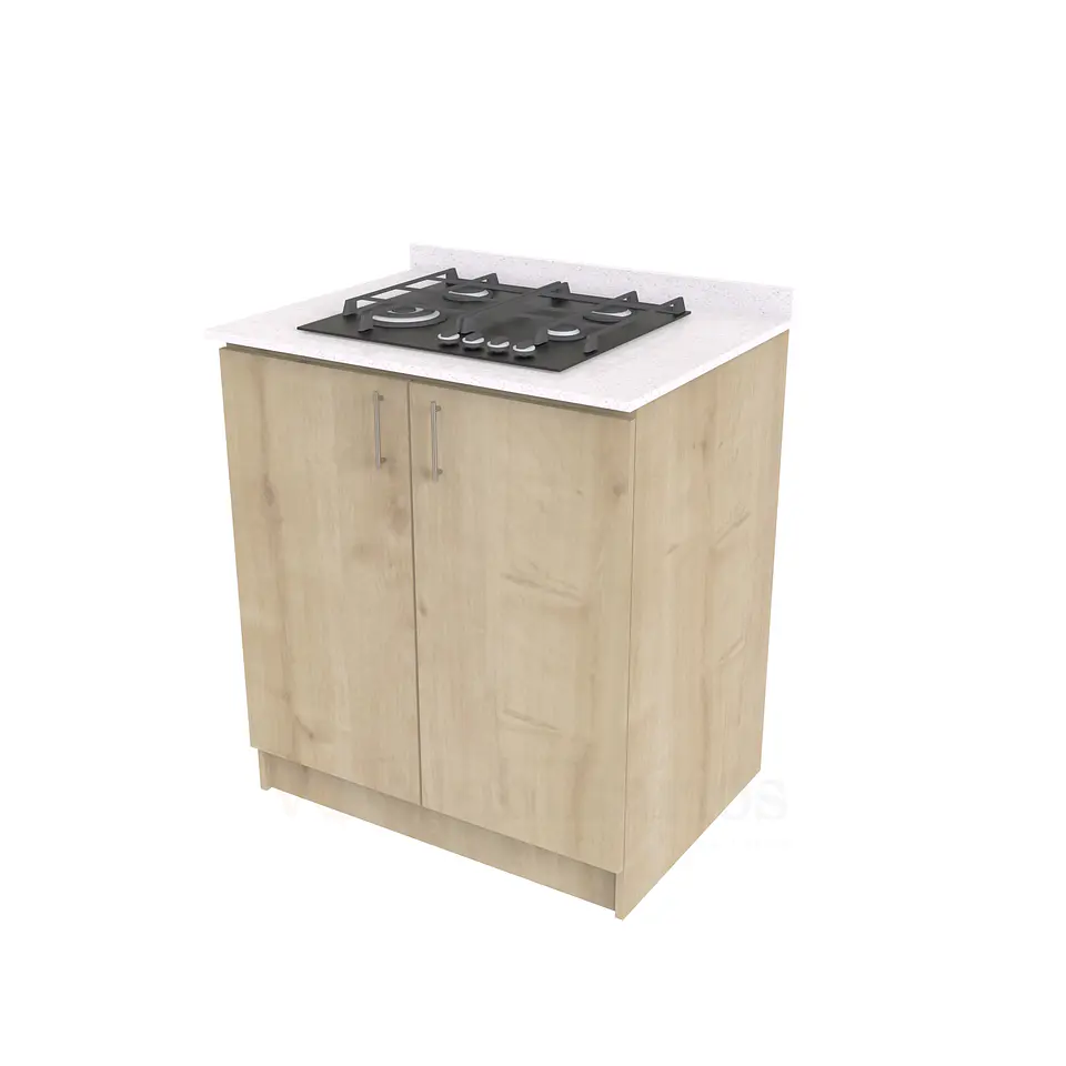 Mueble meson con cubierta de cuarzo de 80 cm / ME1-830 / Rustico 1