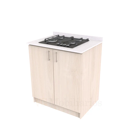 Mueble meson con cubierta de cuarzo de 80 cm / ME1-830 / Nougat