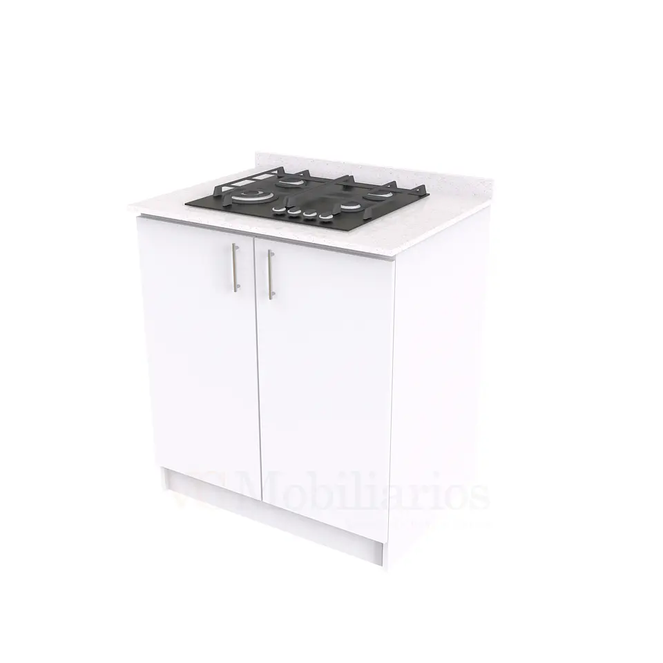 Mueble meson con cubierta de cuarzo de 80 cm / ME1-830 / Blanco 1