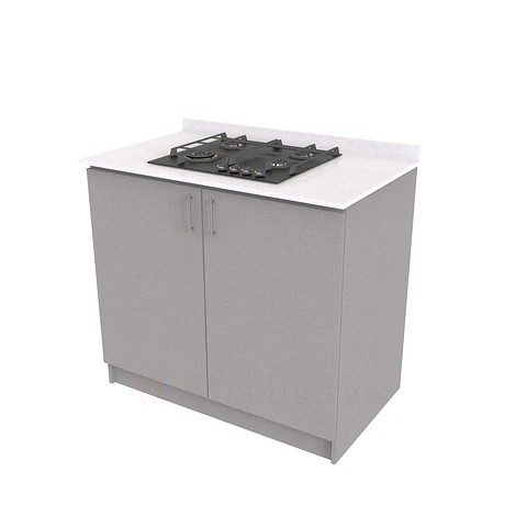Mueble meson con cubierta de cuarzo de 100 cm / ME1-1030 / Notte