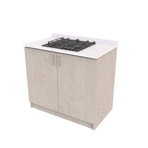 Mueble meson con cubierta de cuarzo de 100 cm / ME1-1030 / Provenzal