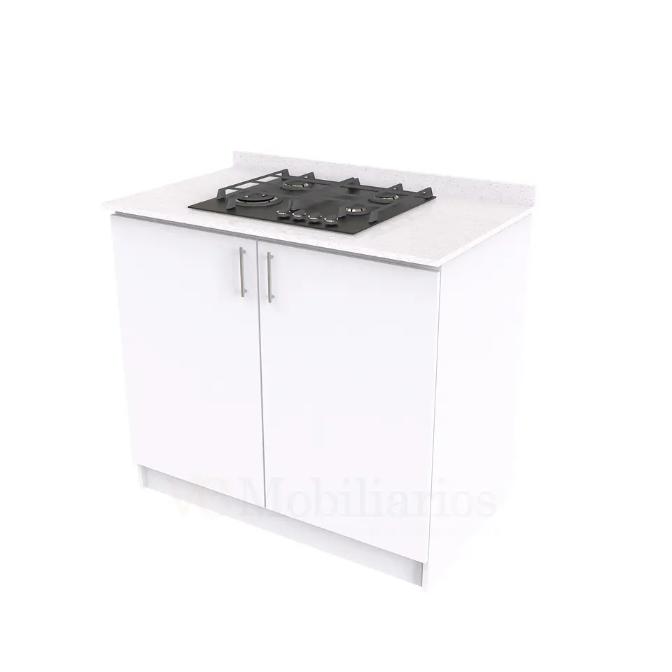 Mueble meson con cubierta de cuarzo de 100 cm / ME1-1030 / Blanco 1