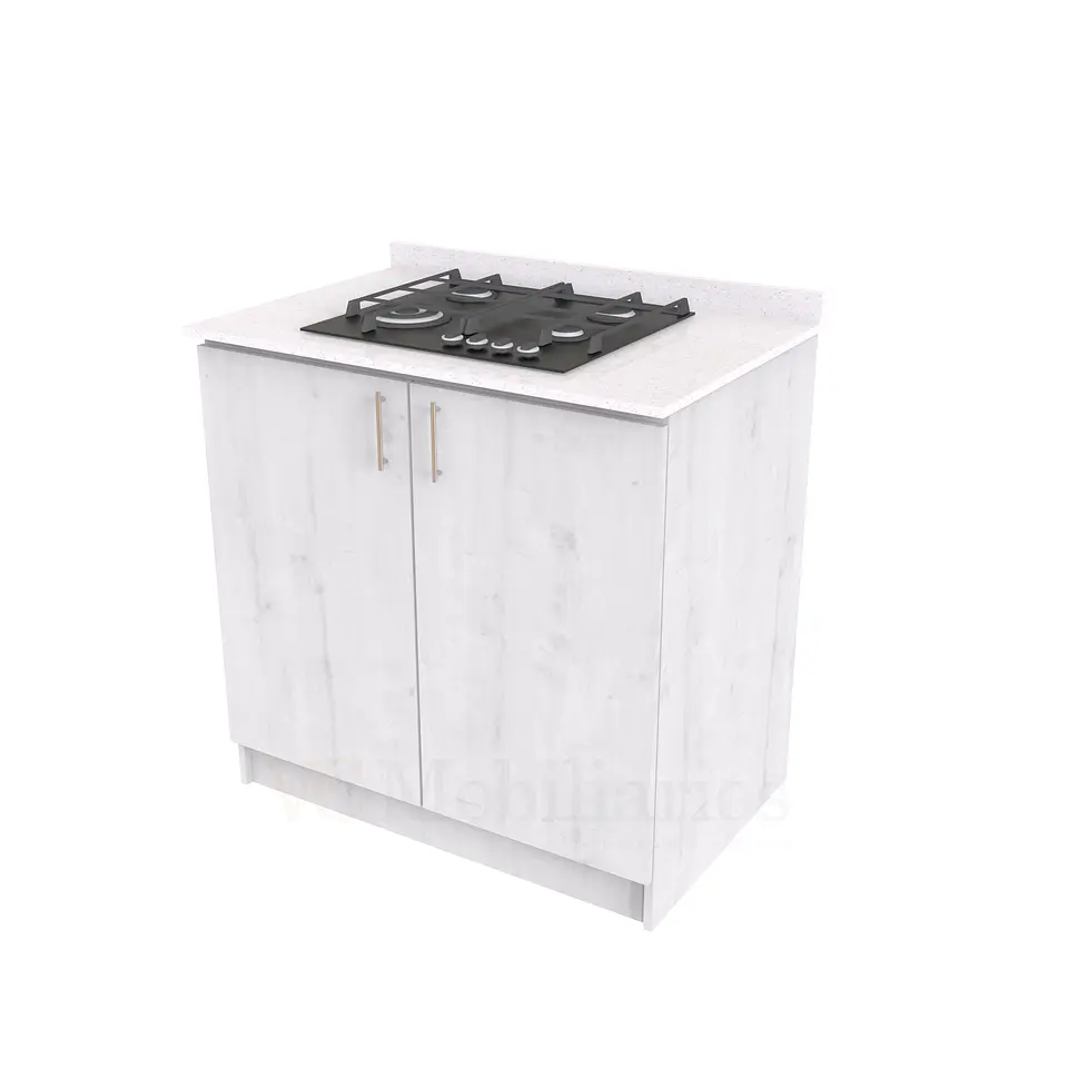 Mueble meson con cubierta de cuarzo de 90 cm / ME1-930 / Alaska 1