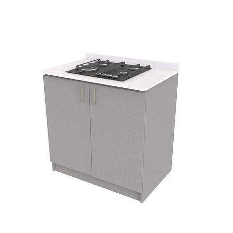 Mueble meson con cubierta de cuarzo de 90 cm / ME1-930 / Notte