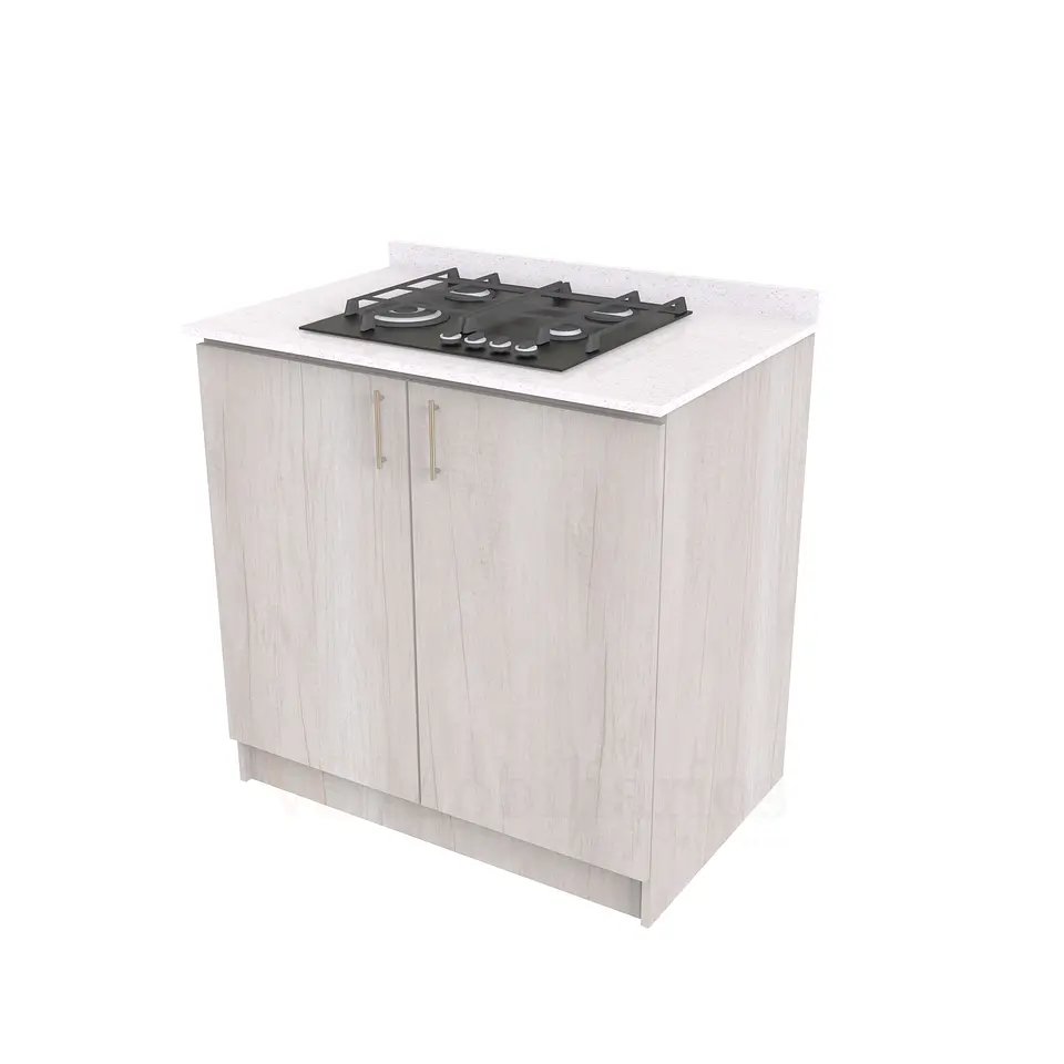 Mueble meson con cubierta de cuarzo de 90 cm / ME1-930 / Toscana 1