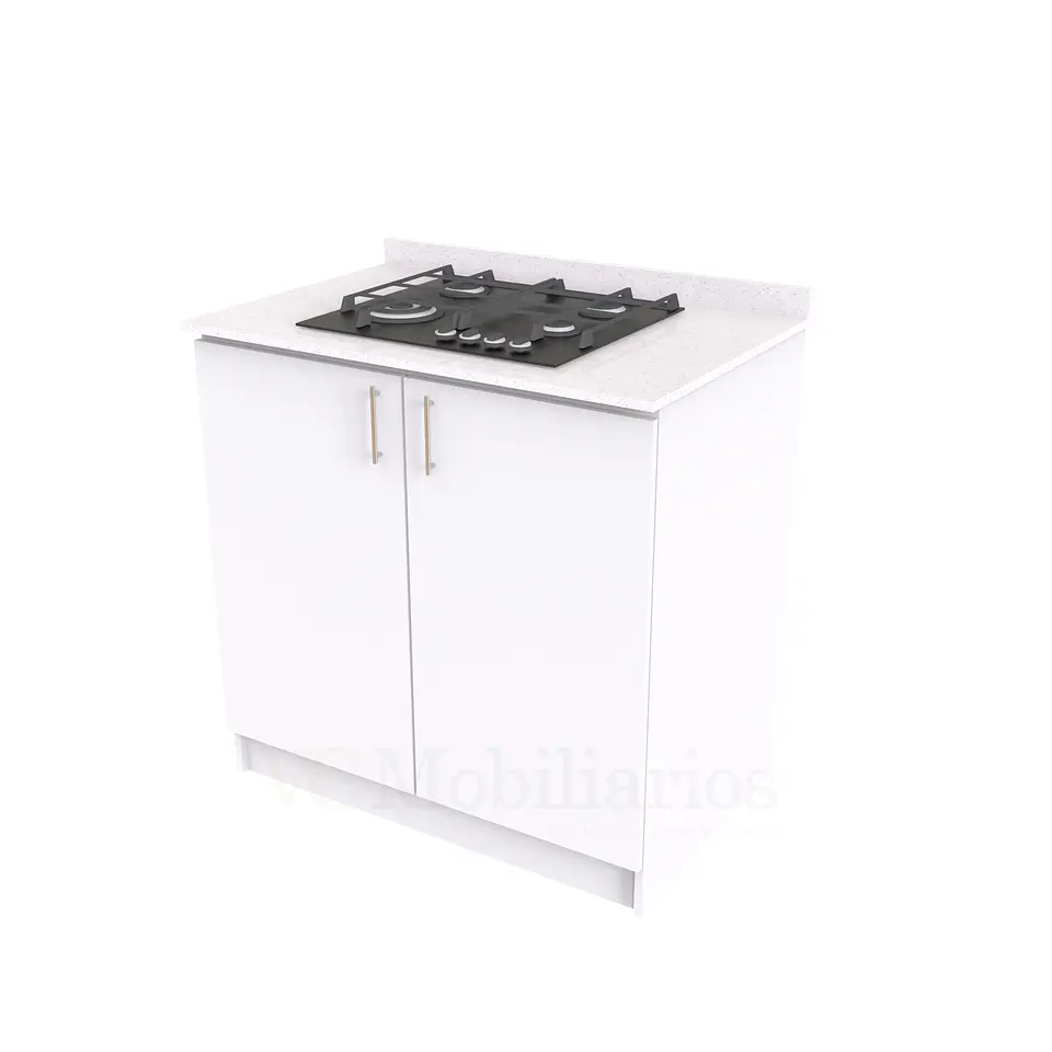 Mueble meson con cubierta de cuarzo de 90 cm / ME1-930 / Blanco 1