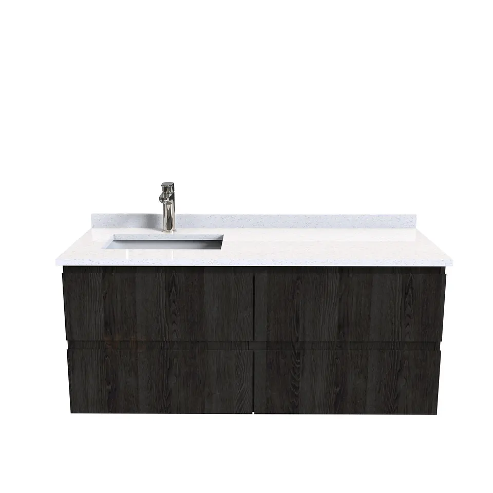 Mueble vanitorio aereo simple de 130cm  M4-1338-A / Espresso 1