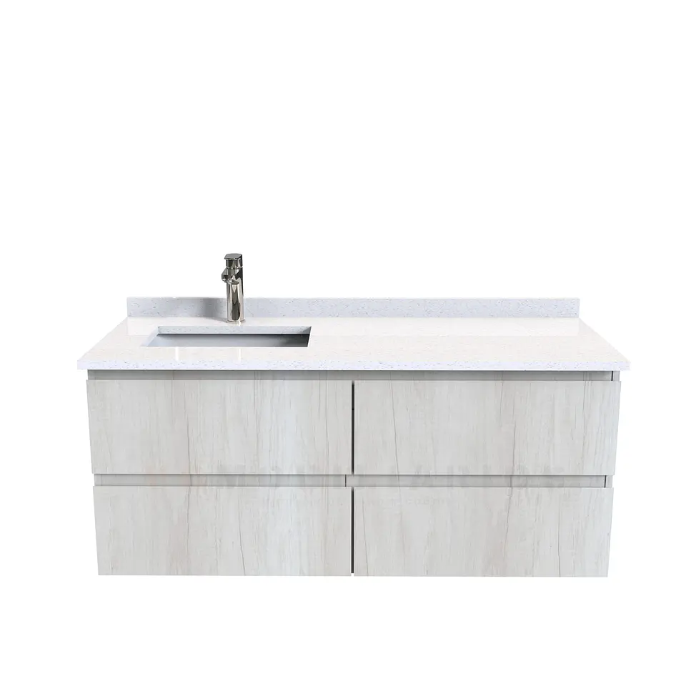 Mueble vanitorio aereo simple de 130cm  M4-1338-A / Toscana 1
