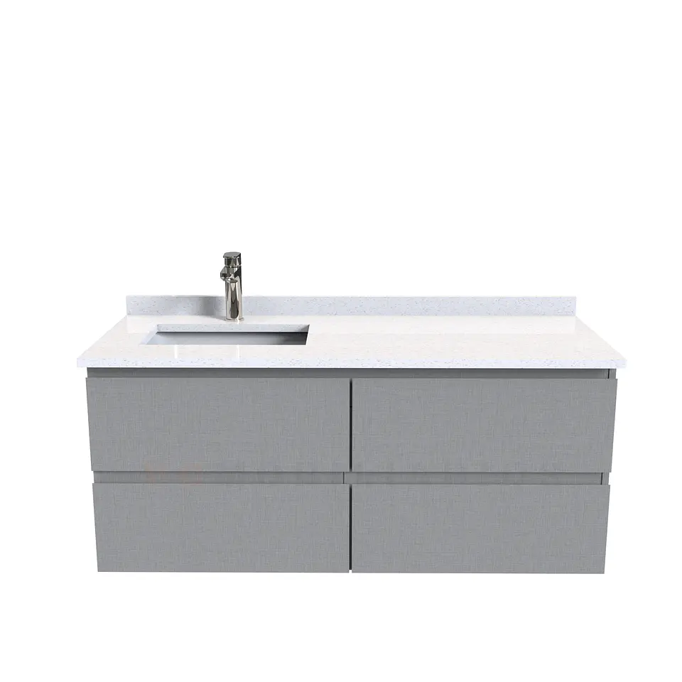 Mueble vanitorio aereo simple de 130cm  M4-1338-A / Notte 1