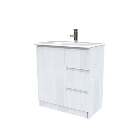 Mueble vanitorio al piso  de 80  cm con cubierta de loza M2-801  / Legno
