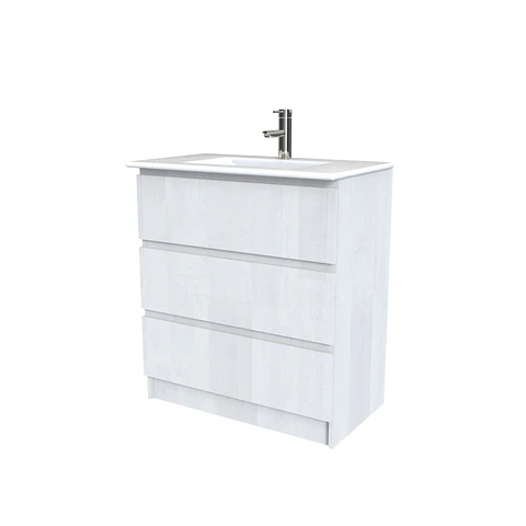 Mueble vanitorio al piso  de 80  cm con cubierta de loza M3-801  / Legno