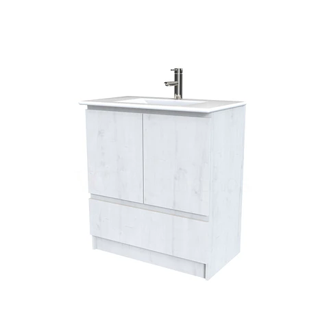 Mueble vanitorio al piso  de 80  cm con cubierta de loza M4-801  / Alaska