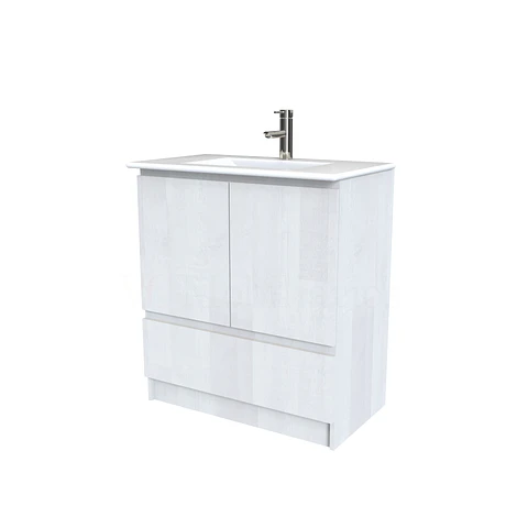 Mueble vanitorio al piso  de 80  cm con cubierta de loza M4-801  / Legno