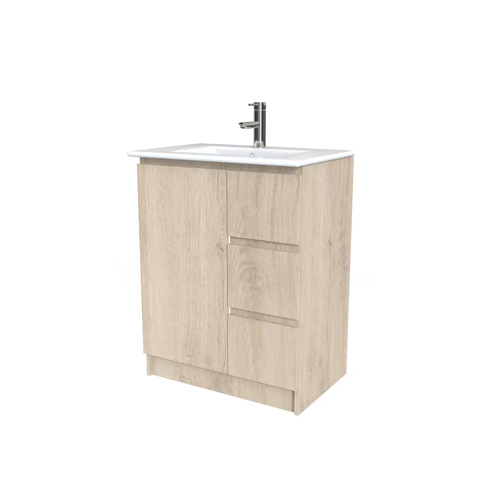 Mueble vanitorio al piso  de 60  cm con cubierta de loza M2-601  / Jerez 1