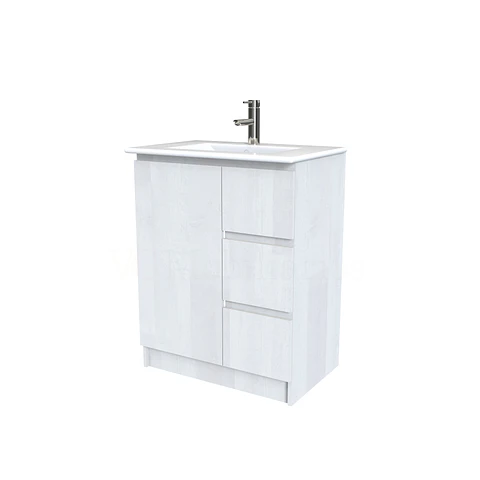 Mueble vanitorio al piso  de 60  cm con cubierta de loza M2-601  / Legno