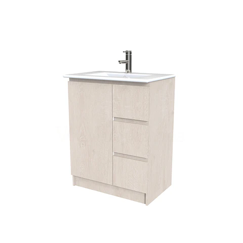 Mueble vanitorio al piso  de 60  cm con cubierta de loza M2-601  / Provenzal