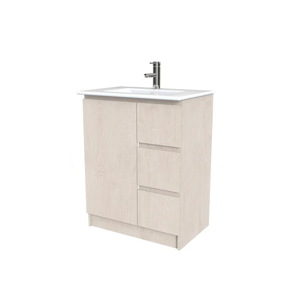 Mueble vanitorio al piso  de 60  cm con cubierta de loza M2-601  / Provenzal 1