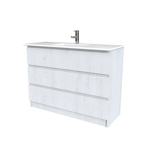 Mueble vanitorio al piso  de 120  cm con cubierta de loza M3-1201  / Alaska