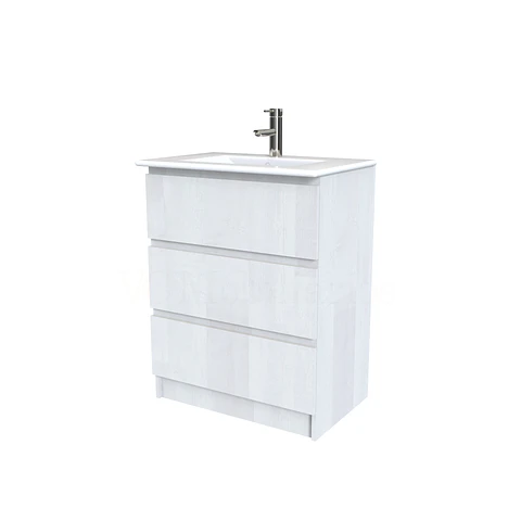 Mueble vanitorio al piso  de 60  cm con cubierta de loza M3-601  / Legno