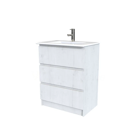 Mueble vanitorio al piso  de 60  cm con cubierta de loza M3-601  / Alaska