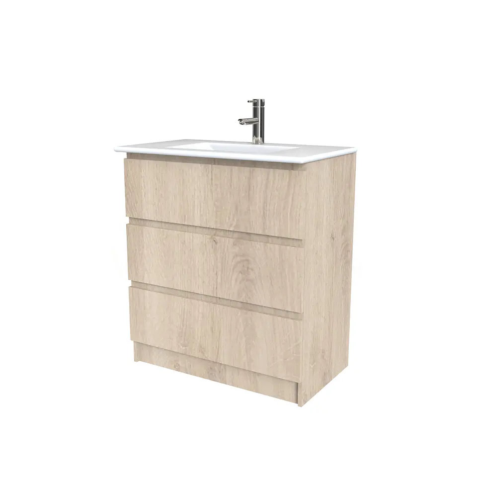 Mueble vanitorio al piso  de 70  cm con cubierta de loza M3-701  / Jerez 1