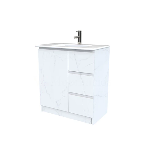 Mueble vanitorio al piso  de 70  cm con cubierta de loza M2-701  / Marmara