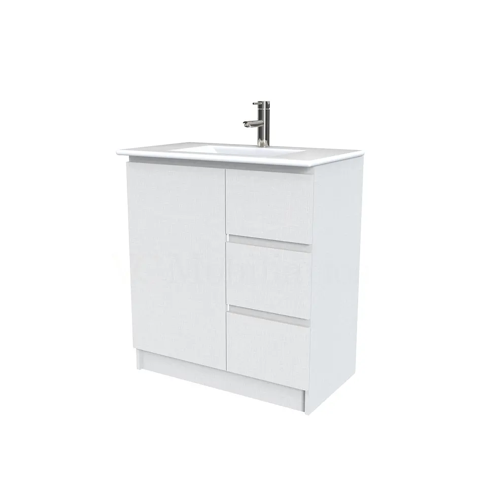 Mueble vanitorio al piso  de 70  cm con cubierta de loza M2-701  / Giorno 1